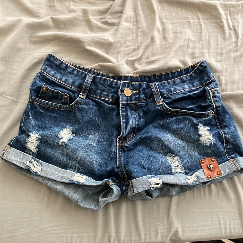 Denim shorts